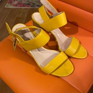 4inch yellow sandals